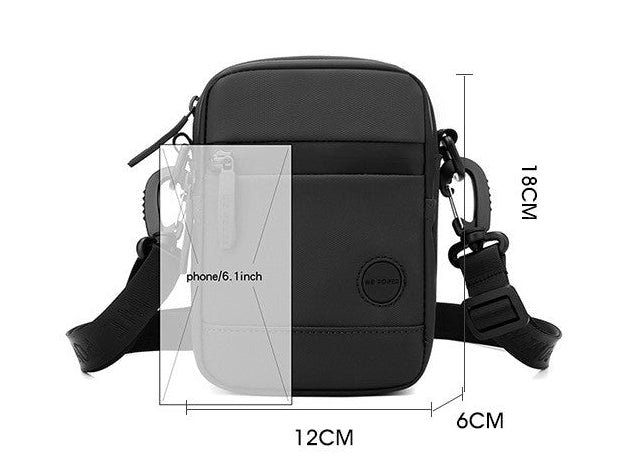 Bolsa Crossbody para Homem com Múltiplos Compartimentos