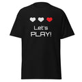 T‑shirt 100% Algodão Clássica - Unissexo (Preto) - Let's Play