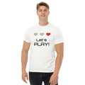 T‑shirt 100% Algodão Clássica - Unissexo (Branco) - Let's Play