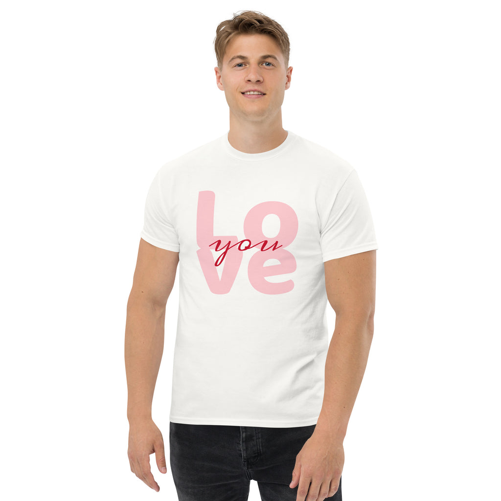 T‑shirt 100% Algodão Clássica - Unissexo (Branco) - Love You
