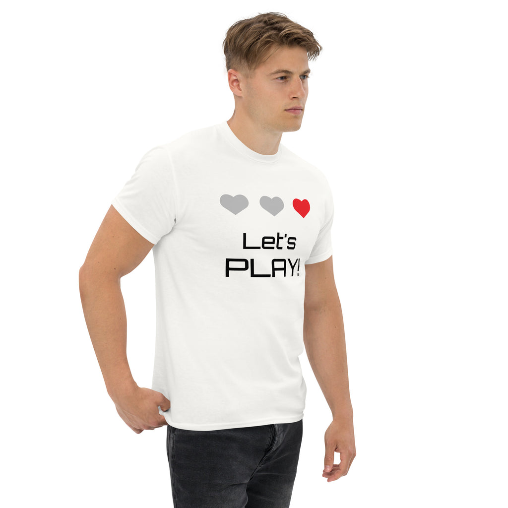 T‑shirt 100% Algodão Clássica - Unissexo (Branco) - Let's Play
