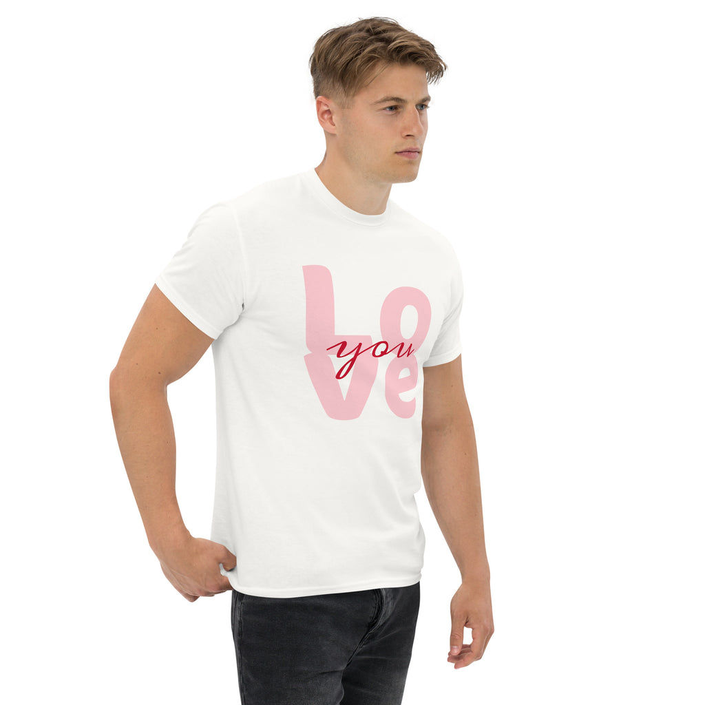 T‑shirt 100% Algodão Clássica - Unissexo (Branco) - Love You